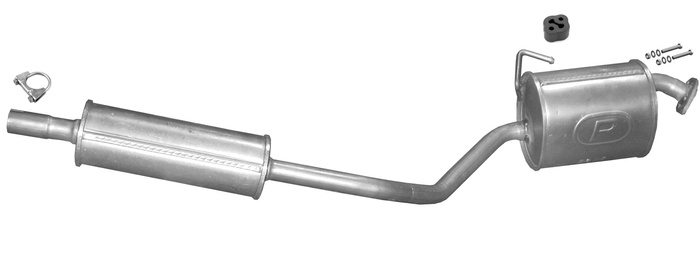 Mittelschalldämpfer für DAIHATSU CUORE VI CHARADE TREVIS 1.0 58PS 03-09