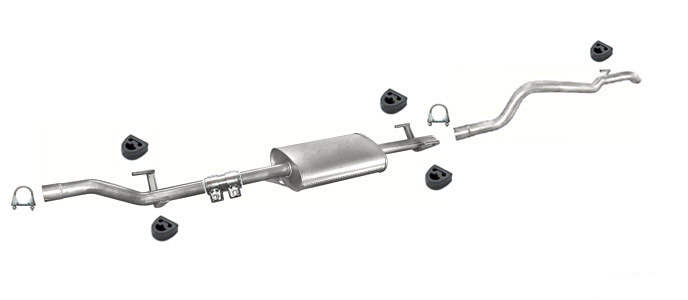 Auspuff MERCEDES SPRINTER 208 211 213 216 CDI SWB ohne KAT Auspuffanlage