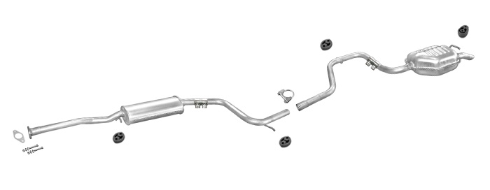 Auspuff FORD MONDEO MK1 MK2 1.6 1.8 Stufenheck 1993-1998 Auspuffanlage