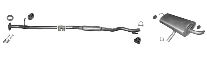 Auspuff für Nissan Qashqai / Qashqai +2 I 2.0 auch 4x4 ab 2008