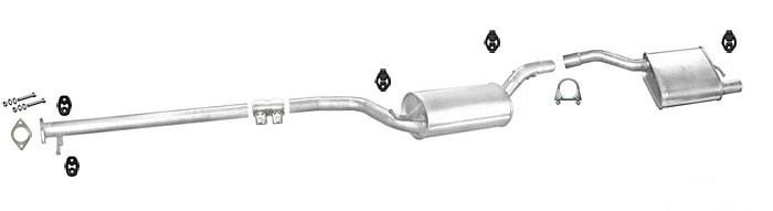 Auspuff FORD FOCUS MK1 2.0 16V Schrägheck Auspuffanlage