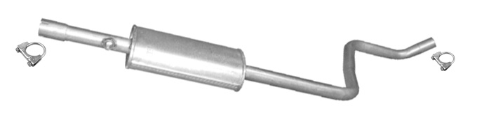 Mittelschalldämpfer für SMART FORFOUR 1.1 / 1.3 16V 75 / 95PS Ab 01.2004 Auspuff