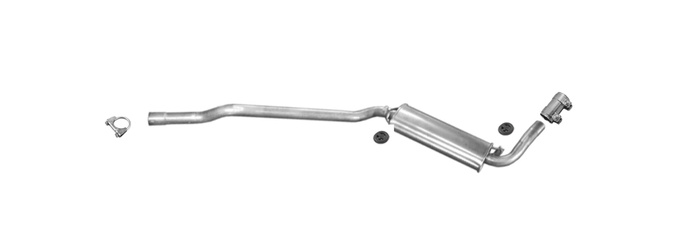 Mittelschalldämpfer für AUDI 80 B3 1.6 1.8 1.9 2.0 8V 1.6 1.9 D TD Auspuff