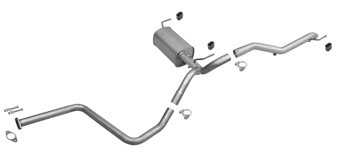 Auspuff für OPEL ASTRA J 1.7 CDTi Kombi Auspuffanlage