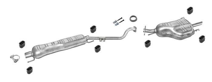 Auspuff für OPEL ASTRA G 1.8 und 2.0 16V ab 1998 Schrägheck Auspuffanlage