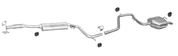 Auspuff FORD MONDEO MK2 2.0 Stufenheck Schrägheck 1997-1998 Auspuffanlage