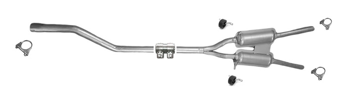 Mittelschalldämpfer für Audi A6 1.8T quattro Stufenheck Kombi Auspuff Mitteltopf