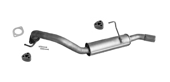 Endschalldämpfer für OPEL FRONTERA B 3.2 205PS SWB-kurze Auspuff