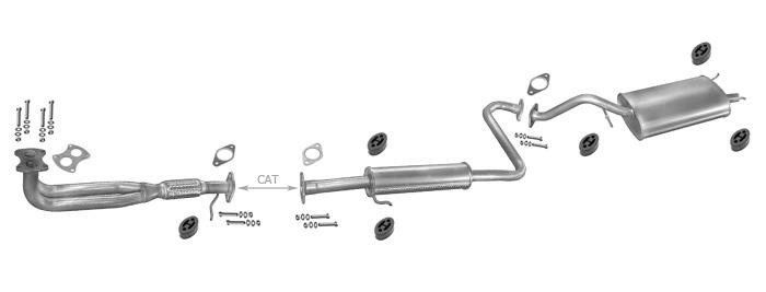 Auspuff ROVER 200 (RF) 214 SI Schrägheck Auspuffanlage