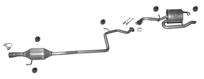 Auspuff für TOYOTA YARIS (P13) 1.5 Hybrid Auspuffanlage