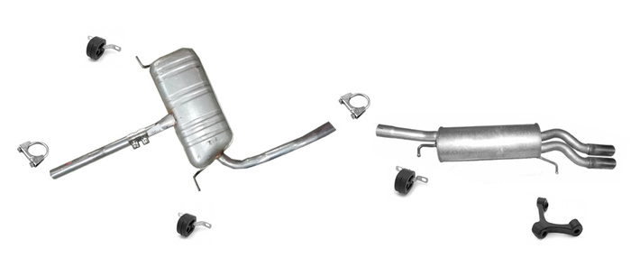 Auspuff für AUDI A6 (C5) 2.5 TDI STUFENHECK / KOMBI AVANT bis 2005 Auspuffanlage