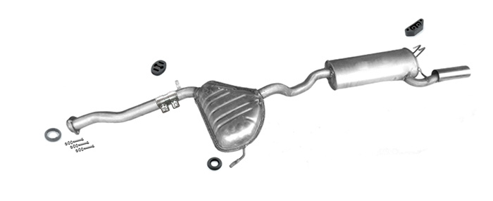 Auspuff für FIAT COUPE 2.0 16V Auspuffanlage