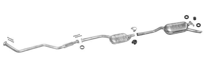 Auspuff MERCEDES (W124) 250D Stufenheck ohne KAT 1985-1993 Auspuffanlage