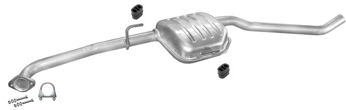 Mittelschalldämpfer für OPEL OMEGA B 2.5 2.6 3.0 3.2 V6 Kombi Mitteltopf LINKS