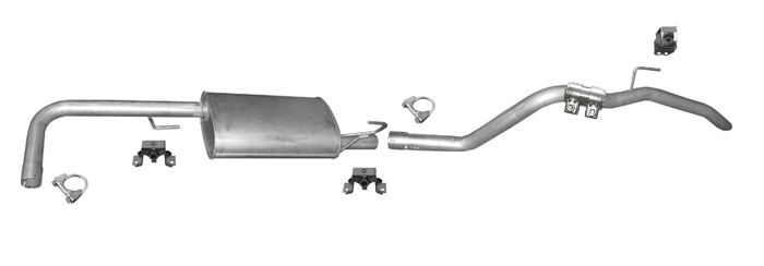 Auspuff für NISSAN NAVARA (D40) 2.5 DCI Auspuffanlage