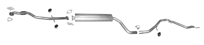 Auspuff für OPEL INSIGNIA 2.0 CDTi ab 2012 +Rohr Vorne Auspuffanlage