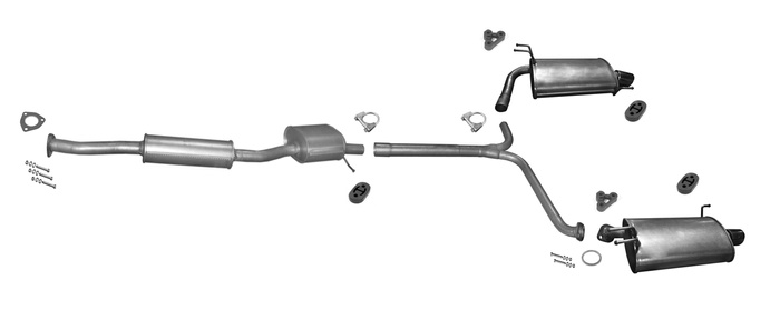 Auspuff für HONDA ACCORD VII 2.4 190PS Stufenheck Auspuffanlage