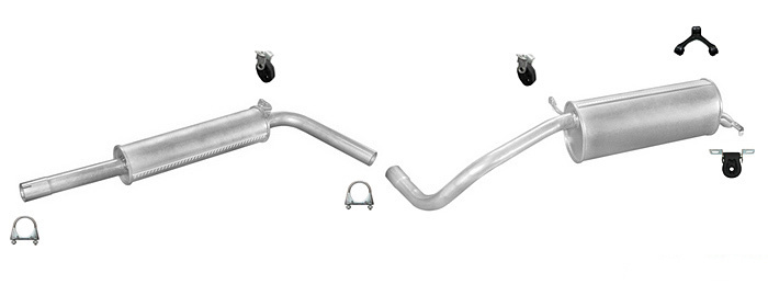 Auspuff VW POLO (9N) 1.4 16V 1.4FSI Auspuffanlage