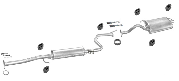 Auspuff ROVER 400 (RT) 416 Si Schrägheck Automatikgetriebe Auspuffanlage