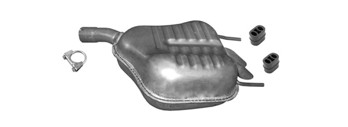 Endschalldämpfer für SAAB 9-3 1.9 TD 120 150PS 2004-07.2012 Auspuff