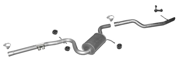 Auspuff für SKODA OCTAVIA II 1.6 2.0 TDI Common Rail 2009-2013 Auspuffanlage