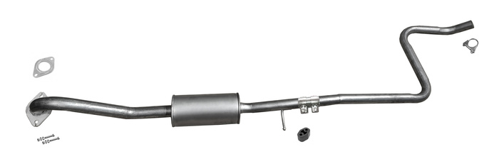 Mittelschalldämpfer für FORD B-MAX (JK) 1.0 EcoBoost ab 08.2012 Auspuff