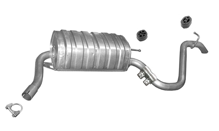 Endschalldämpfer für HYUNDAI I30 I 1.4 1.6 Schrägheck Schellenverbindung 2009-12