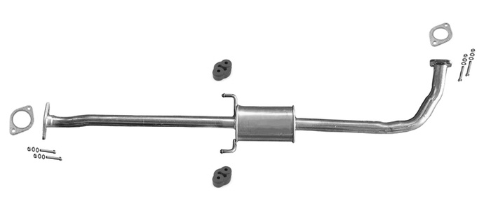 Mittelschalldämpfer für HYUNDAI I30 I 1.4 1.6 Euro 4 Flanschverbindung 2007-2012