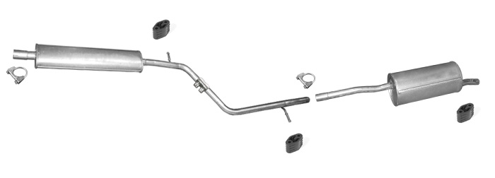 Auspuff DACIA & RENAULT LOGAN MCV (KS) 1.6 16V Kombi ab 2007 Auspuffanlage