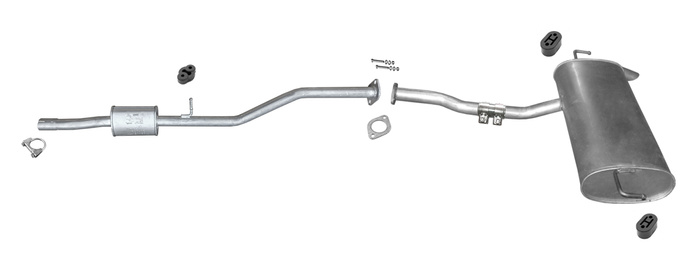 Auspuff für KIA SPORTAGE (SL) 1.6 GDi 2010-2015 Auspuffanlage