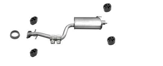 Auspuff für LEXUS IS 200 300 ab 2001 STUFENHECK Endschalldämpfer