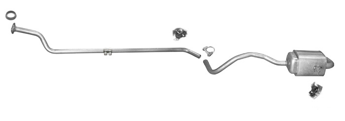 Auspuff RENAULT MEGANE III & SCENIC III 1.5 DCI 86/106 PS Auspuffanlage