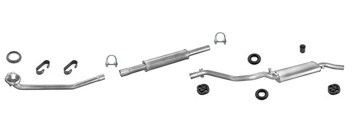 Auspuff für VW GOLF II 1.6Td + Rohr Auspuffanlage