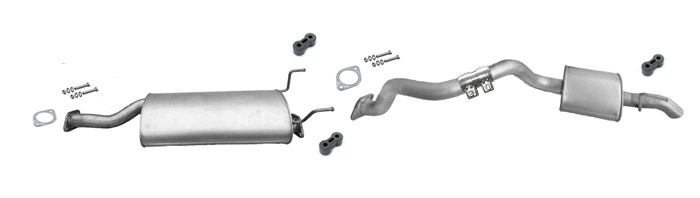 Auspuff für SSANGYONG REXTON 2.7 Xdi 186PS Auspuffanlage