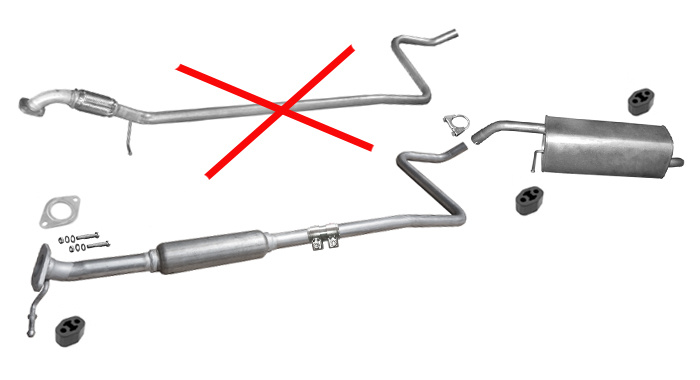 Auspuff FORD FIESTA MK6 1.25 1.4 Schrägheck VAN ab09.2009 +LPG Auspuffanlage