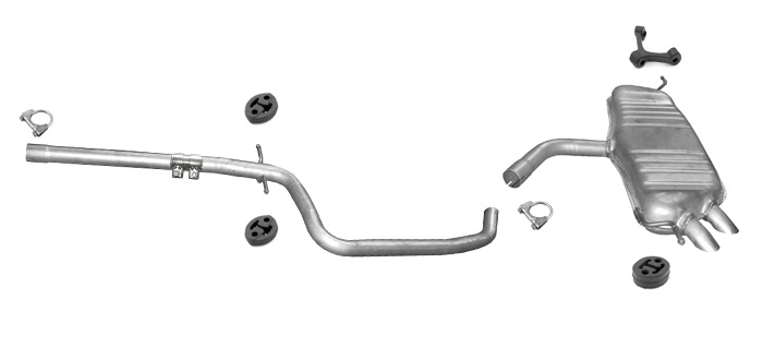 Auspuff SKODA YETI 2.0 TDI 140PS Auspuffanlage