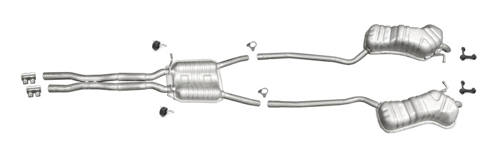 Auspuff für VOLKSWAGEN PASSAT B5 B5.5 2.8 V6 Syncro/4motion Auspuffanlage