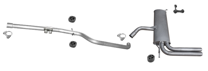 Auspuff SEAT TOLEDO III 1.9 TDI ZWEI ROHRENDEN 2004-2009 Auspuffanlage