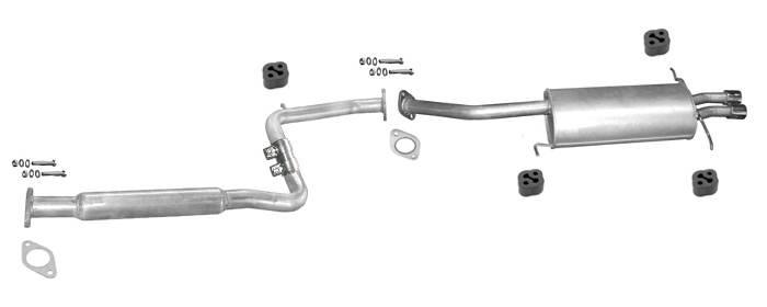 Auspuff MAZDA 626 IV (GE) 2.5 V6 24V Schrägheck Auspuffanlage