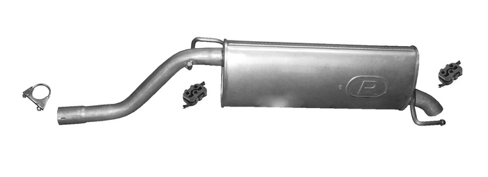 Endschalldämpfer für FIAT 500L 1.4 16V 95PS Auspuff