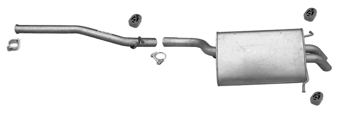 Auspuff für MERCEDES C-KLASSE (W203, S203) C200 C220 2.2 CDi Auspuffanlage