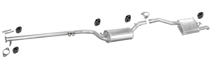 Auspuff FORD FOCUS MK1 1.8 TDDi TDCi TDi Stufenheck Auspuffanlage