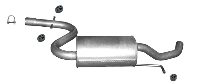 Mittelschalldämpfer für VOLKSWAGEN TOURAN 1.6 FSi Auspuff