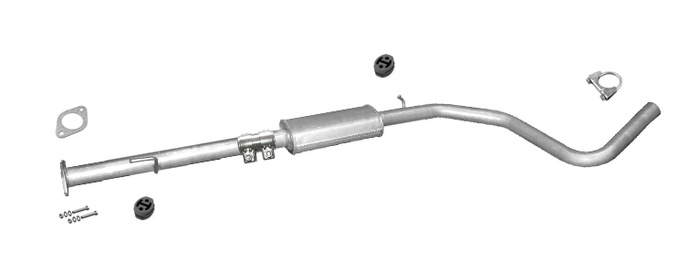 Mittelschalldämpfer FIAT BRAVO II 1.4 16V T-JET ab 2007 Auspuff