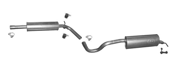 Auspuff für SEAT TOLEDO / SKODA RAPID 1.4 TSi 122PS 2012-2015 Auspuffanlage
