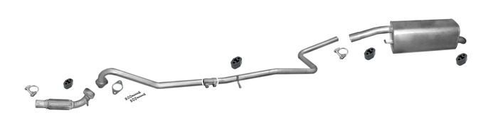 Auspuff für FORD FIESTA V 1.6 TDCI 90PS Schrägheck Van 06-09 +Rohr Auspuffanlage