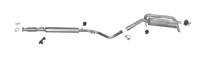 Auspuff FIAT STILO 1.8 16V 133 PS Multi Wagon Kombi 2003-2008 Auspuffanlage