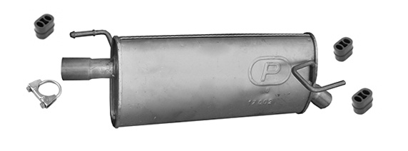 Endschalldämpfer für OPEL MERIVA A 1.8 ECOTEC 16V 125 PS Auspuff