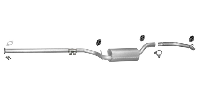 Auspuff für VOLVO C30 1.6 D C30 D2 109 115 PS Auspuffanlage