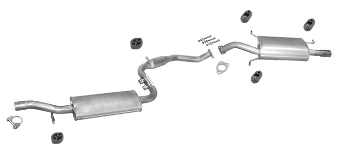 Auspuff VOLVO S40 I & V40 1.6 1.8 2.0 2001-2004 Auspuffanlage